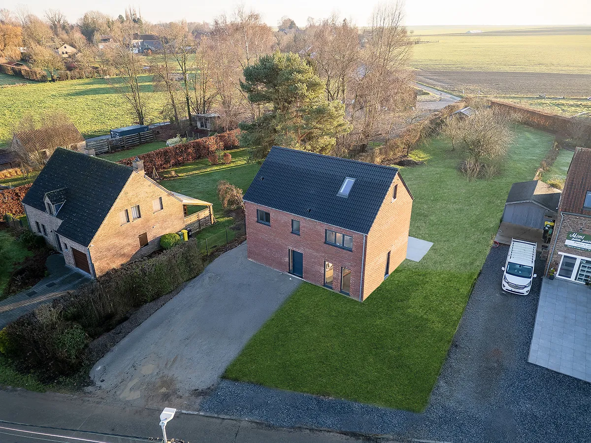 Un client nous ouvre les portes de sa maison neuve à Ciplet (Braives)